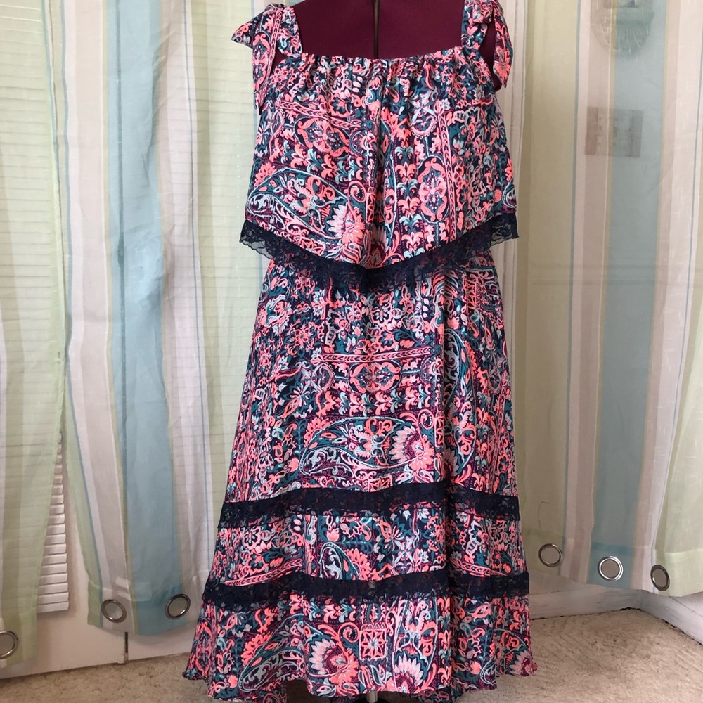 Boutique shoulder tie sundress NWT. 2X!